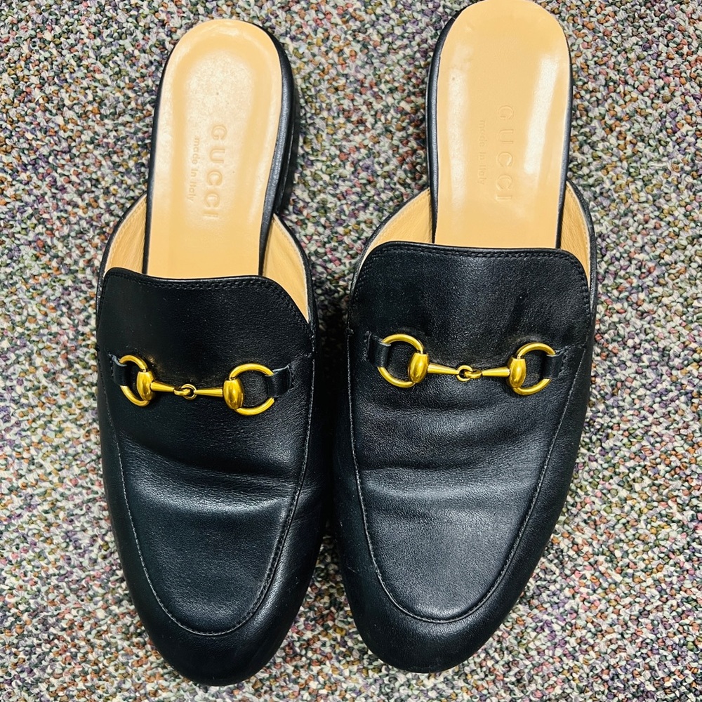 Leather mules size 7